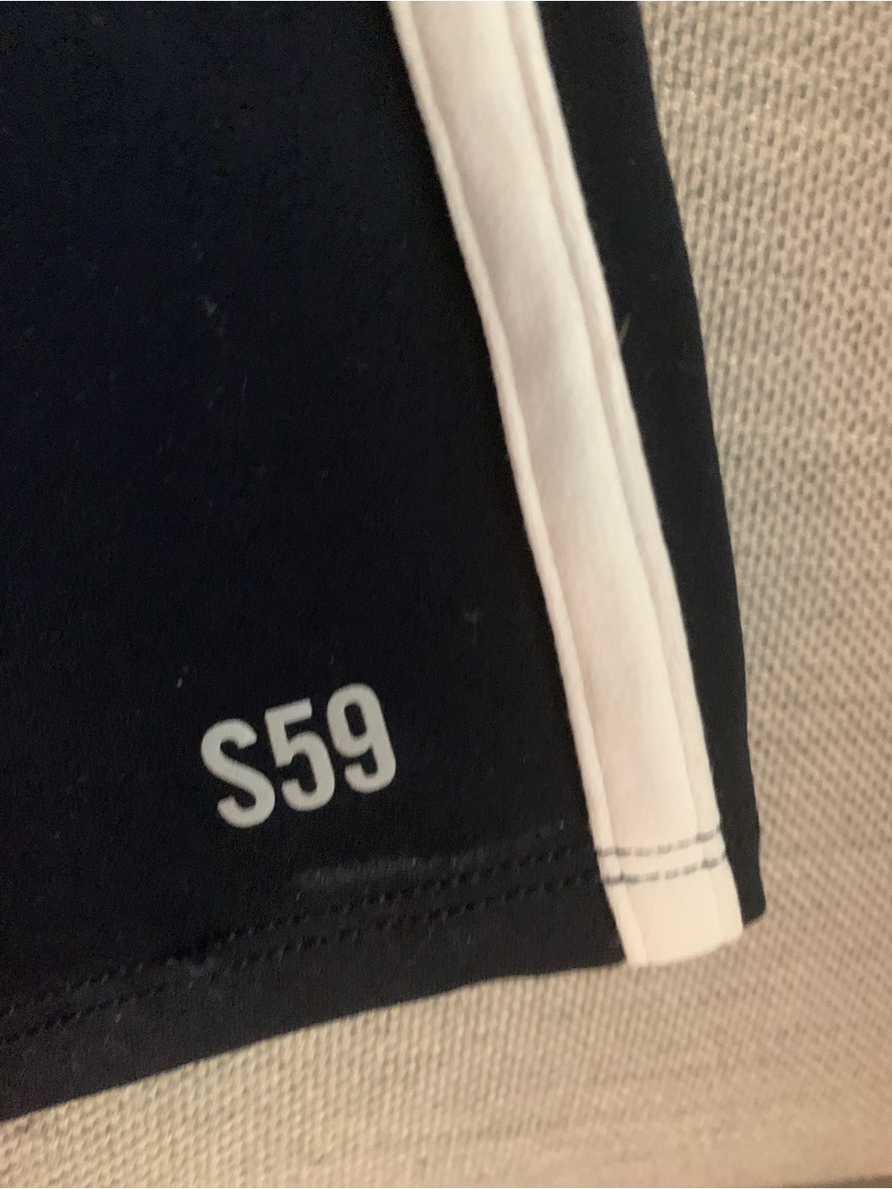 Ella Navy Skort with White Side Stripes - Picture 2 of 4